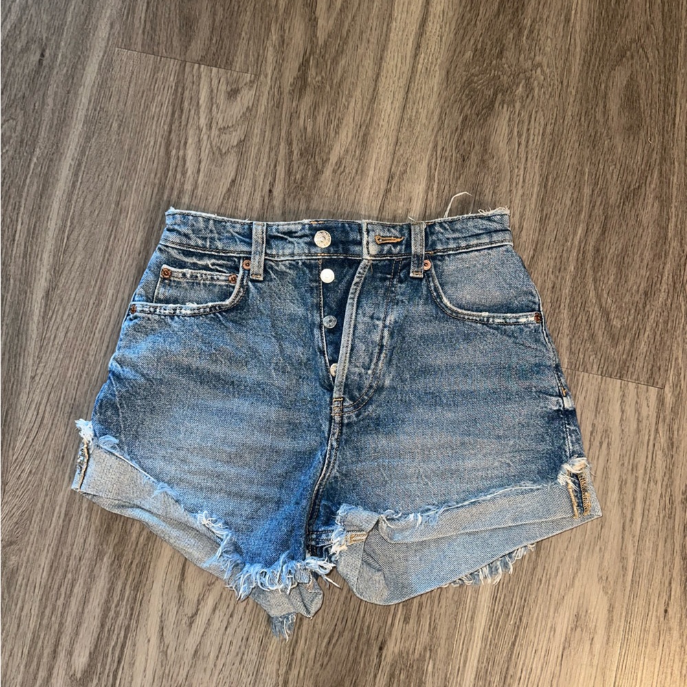 Zara Blue Denim Shorts